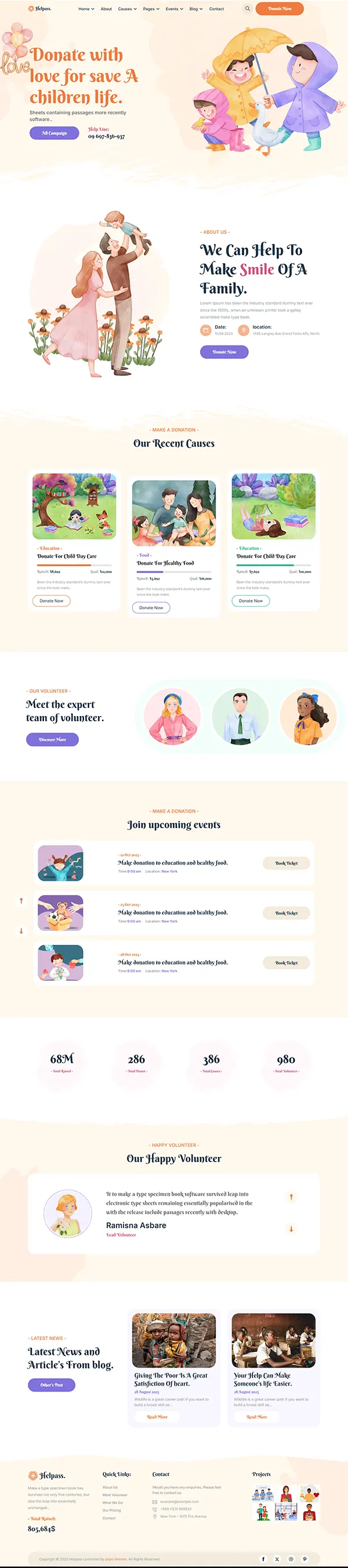 Helpass - Joomla 6 Charity Nonprofit Template